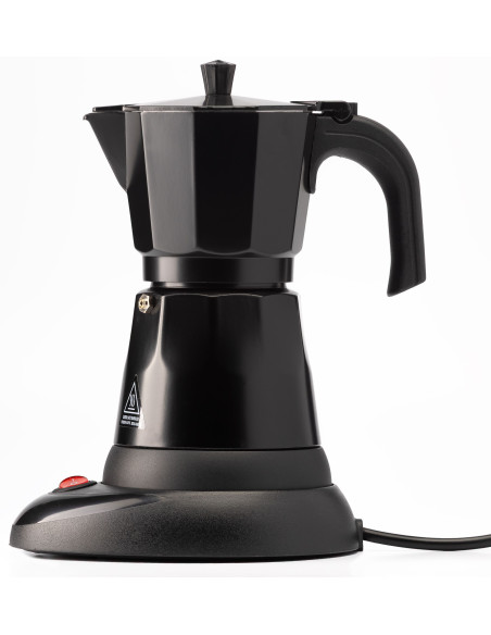 Wynwood Cafetera Italiana Eléctrica Capella – 6 Tazas, Aluminio, 480W