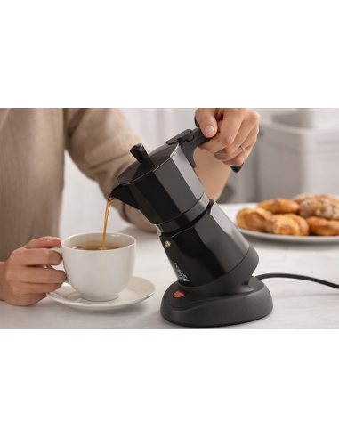 Wynwood Cafetera Italiana Eléctrica Capella – 6 Tazas, Aluminio, 480W