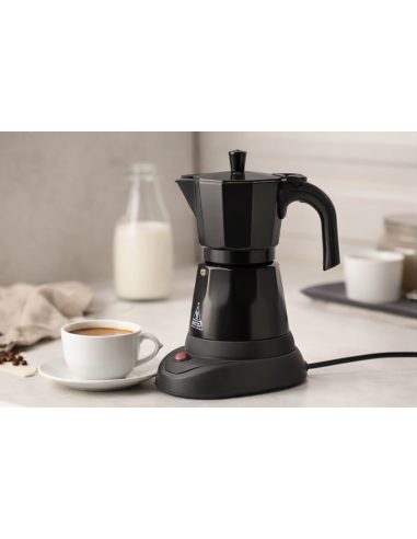 Wynwood Cafetera Italiana Eléctrica Capella – 6 Tazas, Aluminio, 480W