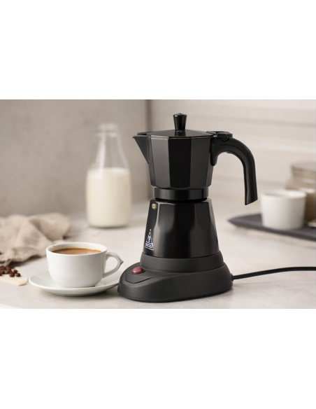 Wynwood Cafetera Italiana Eléctrica Capella – 6 Tazas, Aluminio, 480W