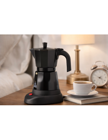 Wynwood Cafetera Italiana Eléctrica Capella – 6 Tazas, Aluminio, 480W