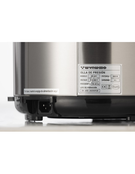 Wynwood Olla Programable Multifunción 6L 1000W | Cocina fácil y rápida