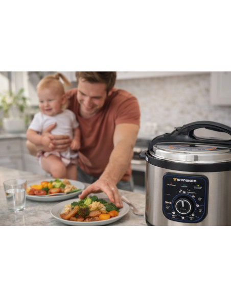 Wynwood Olla Programable Multifunción 6L 1000W | Cocina fácil y rápida