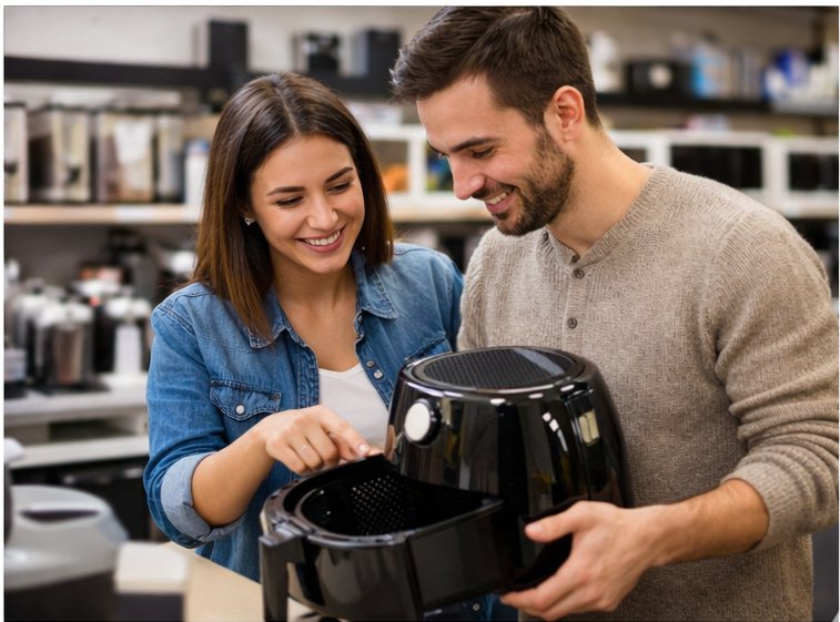 c&oacute;mo elegir una freidora de aire capacidad