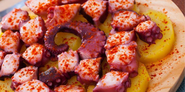 Pulpo a la gallega en olla programable
